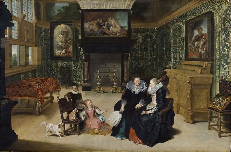 Interior, called Rubens’ salon. Frans The Younger Francken