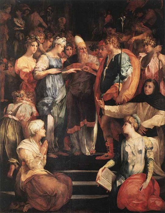 The Marriage of the Virgin. Giovanni Battista Rosso Fiorentino