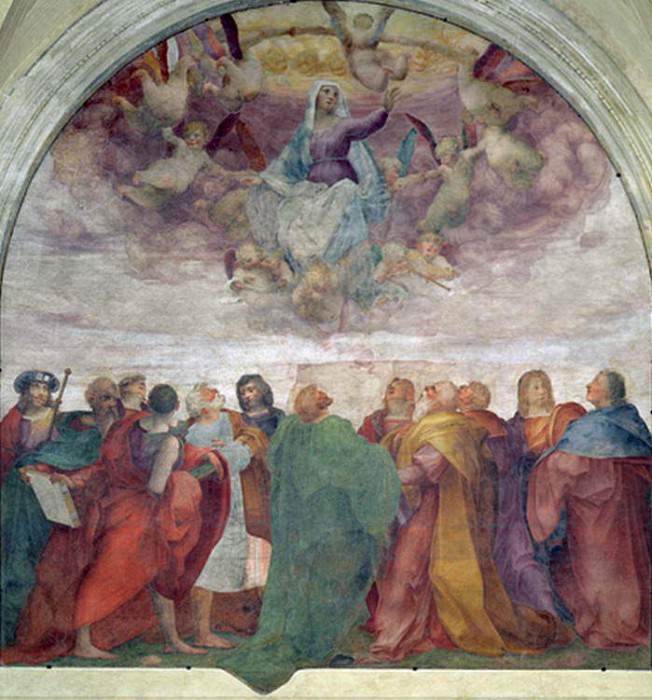 Assumption of the Virgin. Giovanni Battista Rosso Fiorentino