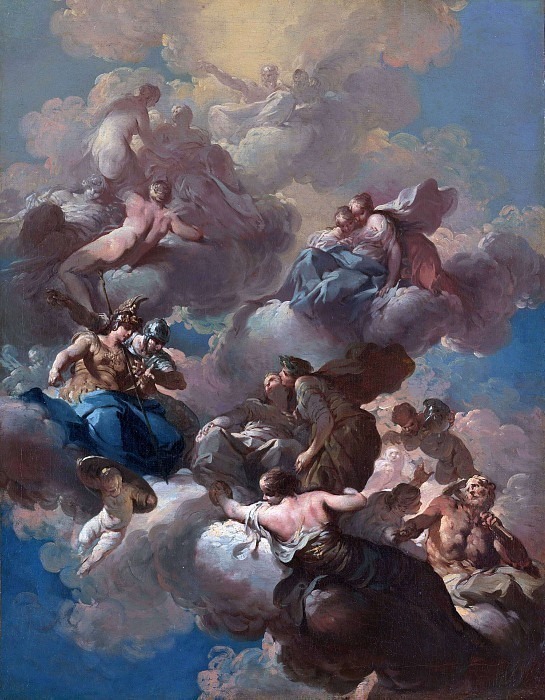 Sketch for a Ceiling Fresco. Giovanni Domenico Ferretti