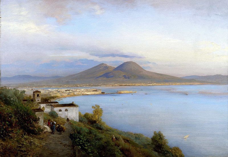 Bay of Naples; Bucht Von Neapel. Albert Flamm