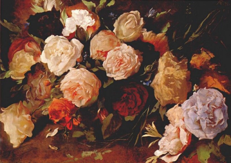 roses 1871. Anselm Friedrich Feuerbach