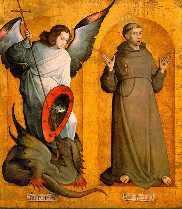 JUAN DE FLANDES Saints Michael And Francis. Хуан де Фландес