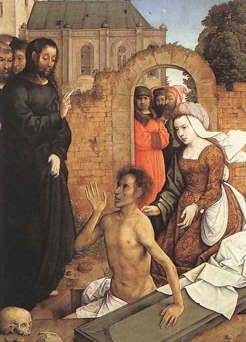 JUAN DE FLANDES The Raising Of Lazarus. Juan De Flandes