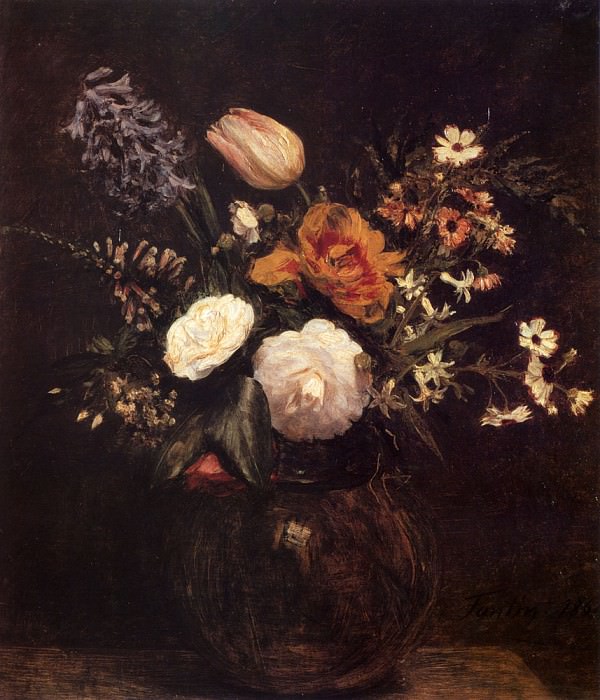 Flowers. Ignace-Henri-Jean-Theodore Fantin-Latour