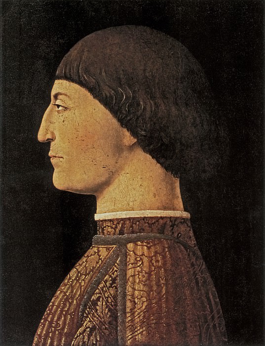 Портрет Сиджизмондо Малатесты, 1451. Пьеро делла Франческа