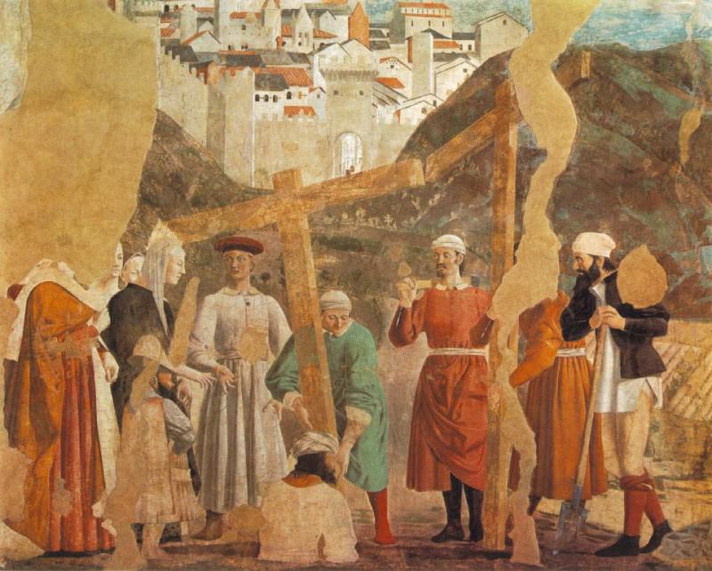 Обретение Животворящего Креста, фрагмент. Пьеро делла Франческа