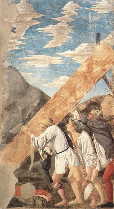 The Arezzo Cycle - Burial of the Wood. Piero della Francesca