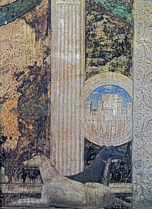Сиджизмондо Малатеста перед Св. Сигизмундом, фрагмент. Пьеро делла Франческа