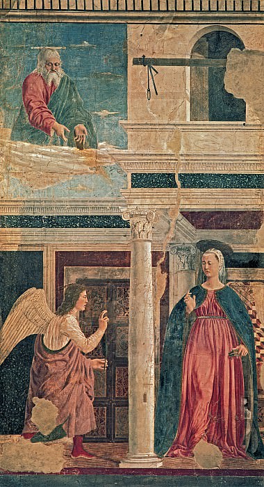 Благовещение, 1464. Пьеро делла Франческа