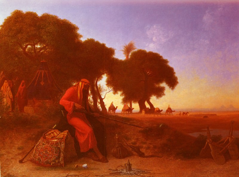 An Arab Encampment. Charles Theodore Frere