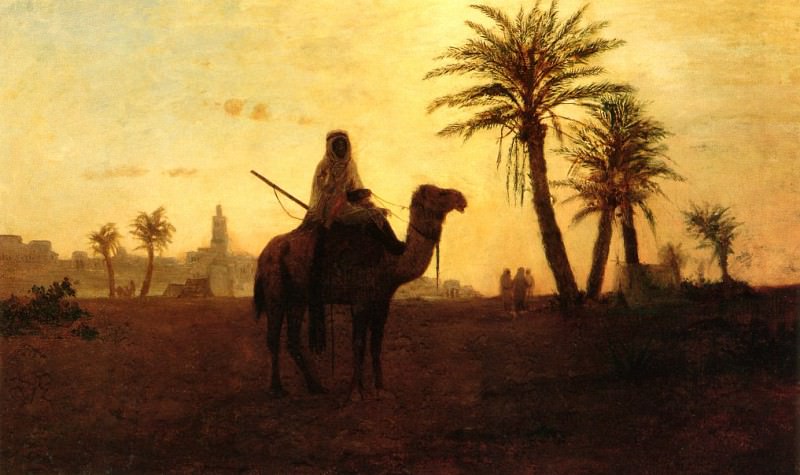 At the Oasis. Charles Theodore Frere