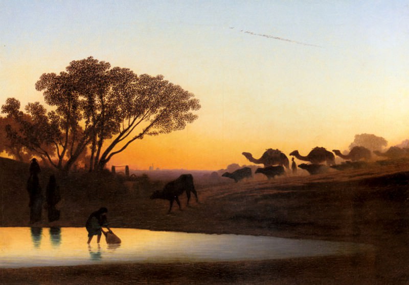 Sunset On The Nile. Charles Theodore Frere