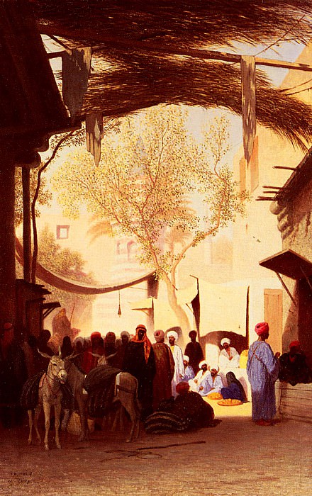 A Market Place, Cairo. Charles Theodore Frere