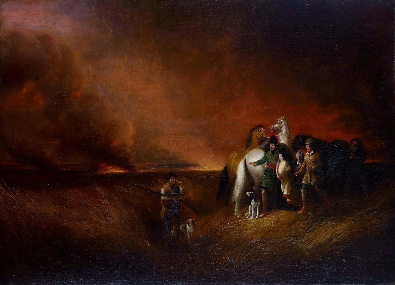 The Prairie on Fire. Alvan Fisher