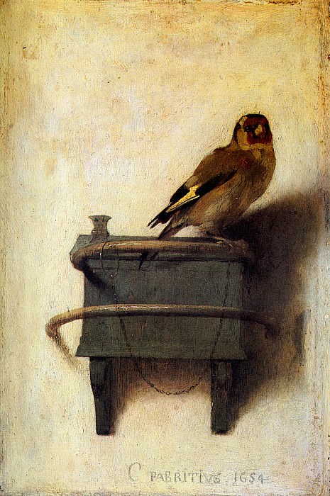 The goldfinch. Carel Fabritius