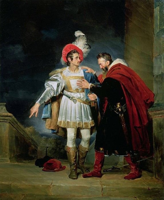 Rodrigo de Vivar, El Cid (c.1043-99) and his father, Don Diego. Alexandre Evariste Fragonard