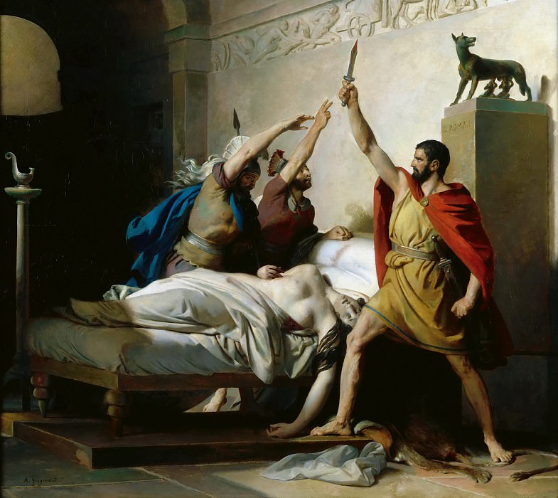 The Oath of Junius Brutus or The Death of Lucretia. Alexandre Evariste Fragonard