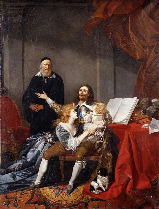 King Charles I taking Leave of his Family before his Execution. Alexandre Evariste Fragonard