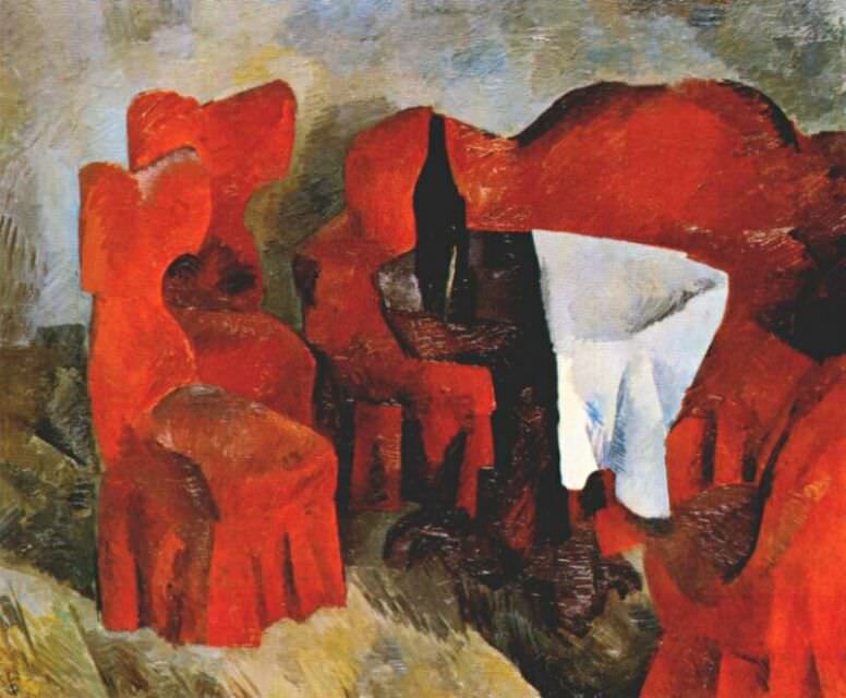 Красная мебель, 1920. Роберт Рафаилович Фальк