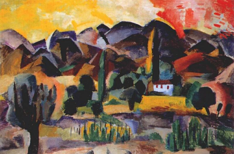 in the mountains (landscape) 1916. Robert Falk