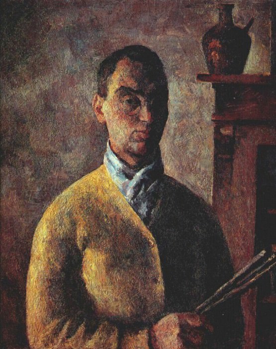 self-portrait in yellow 1924. Robert Falk