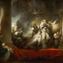 Корез приносит себя в жертву во имя спасения Каллирои, Жан Оноре Фрагонар