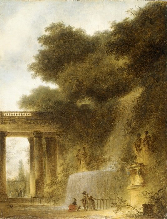 Fragonard, Jean Honore - The Cascade. Metropolitan Museum: part 1