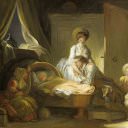 The Visit to the Nursery, Jean Honore Fragonard