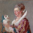 A Woman with a Dog, Jean Honore Fragonard