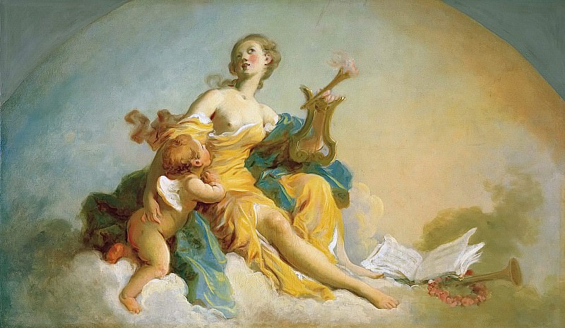 Allegory of music. Jean Honore Fragonard