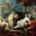Психея показывает своим сестрам дары Купидона, Жан Оноре Фрагонар