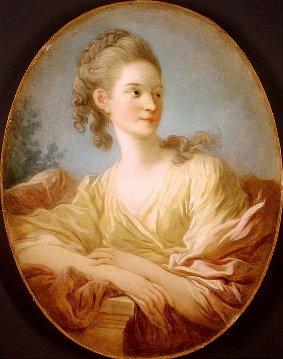 Жан Оноре Фрагонар - Портрет молодой женщины (возможно Габриель де Караман, маркиза де ла Фар). Музей Метрополитен: часть 1