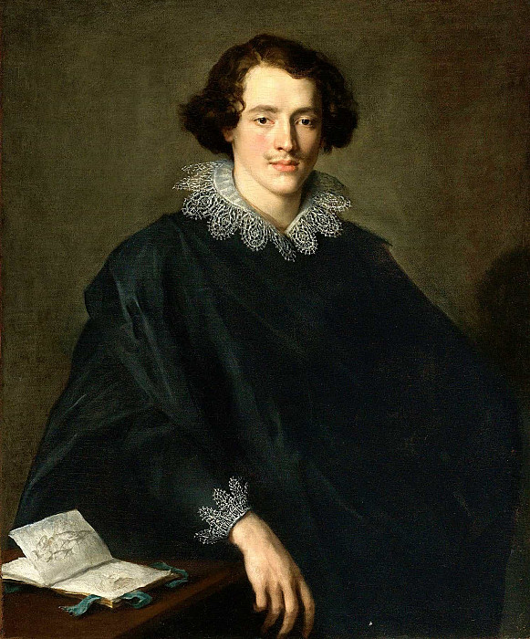 Genoa Portrait Of A Young Man With A Sketchbook. Domenico Fiasella