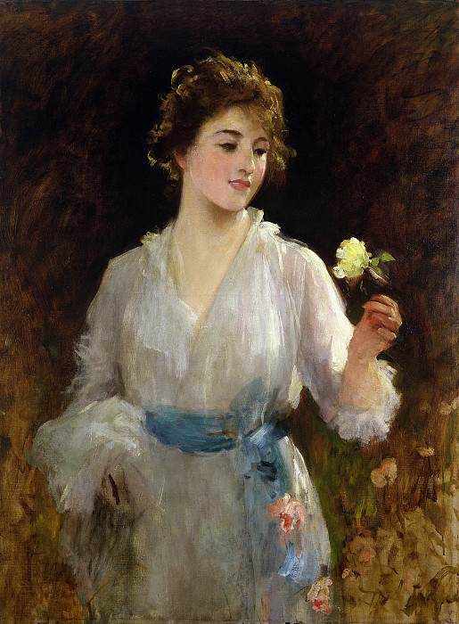 The Yellow Rose. Luke Fildes
