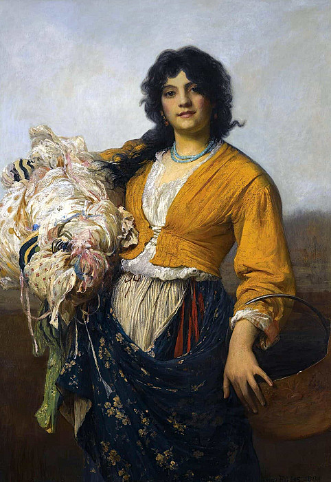 The Remnants Gatherer. Luke Fildes