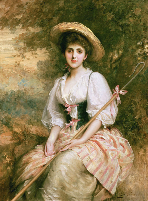 The Shepherdess. Luke Fildes