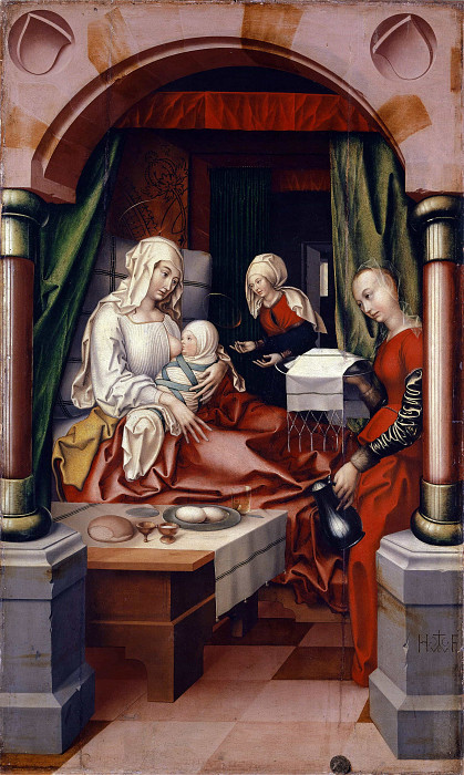 Birth Of The Virgin. Hans Fries