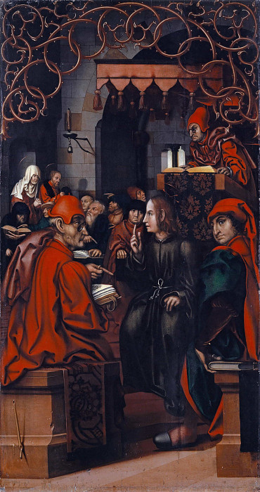 Christ among the Doctors. Hans Fries