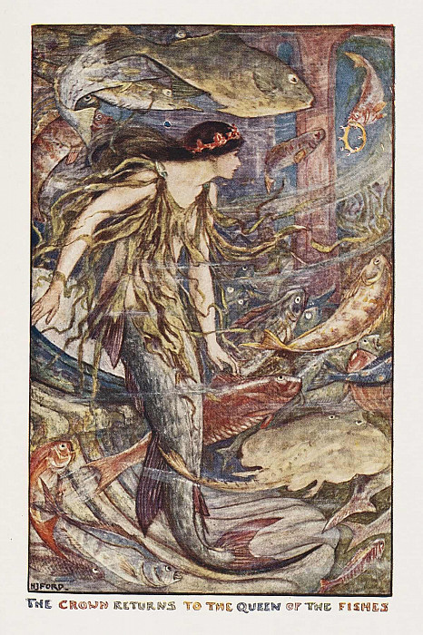 The crown returns to the queen of the fishes. Henry Justice Ford