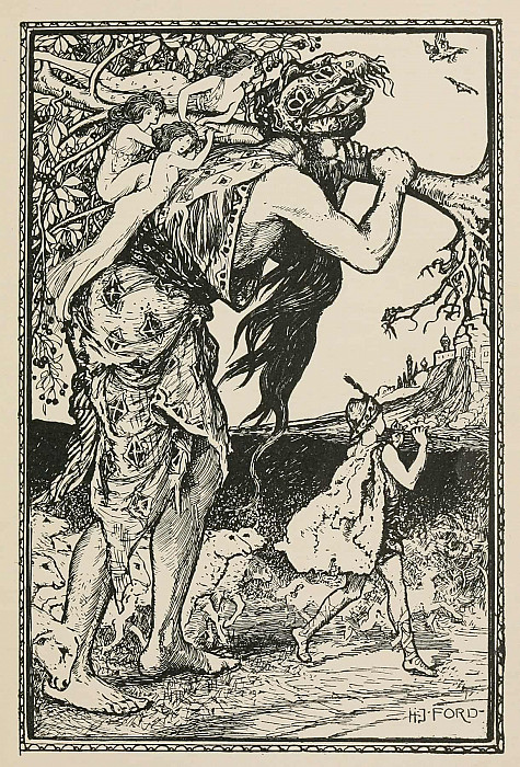 Mogarzea and his Son return Home. Henry Justice Ford