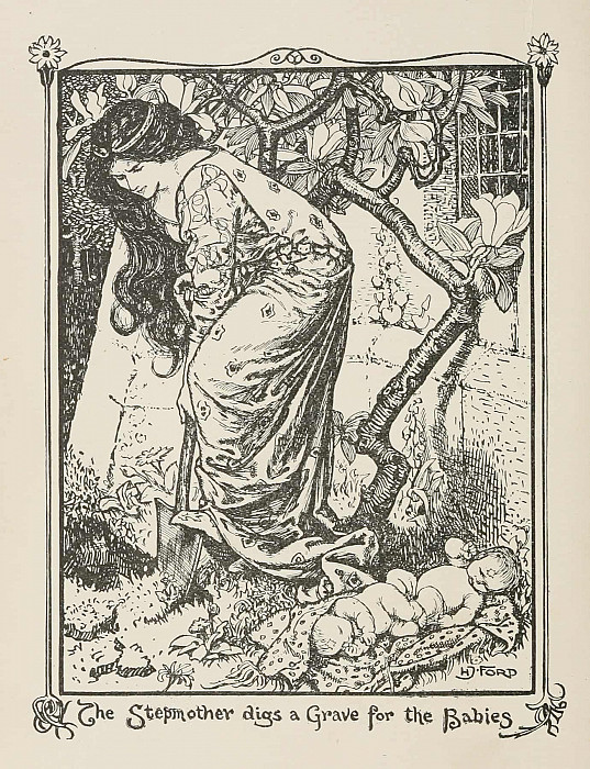 The Stepmother digs a Grave for the Babies. Henry Justice Ford