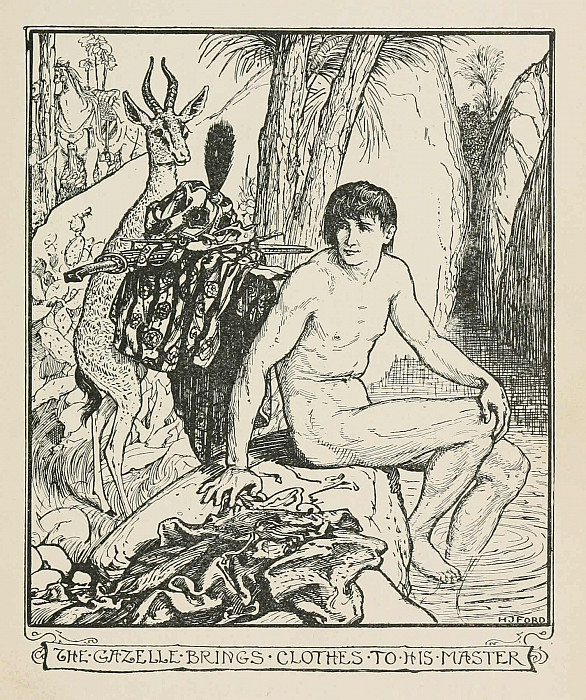 Газель приносит одежду своему хозяину. Генри Джастис Форд