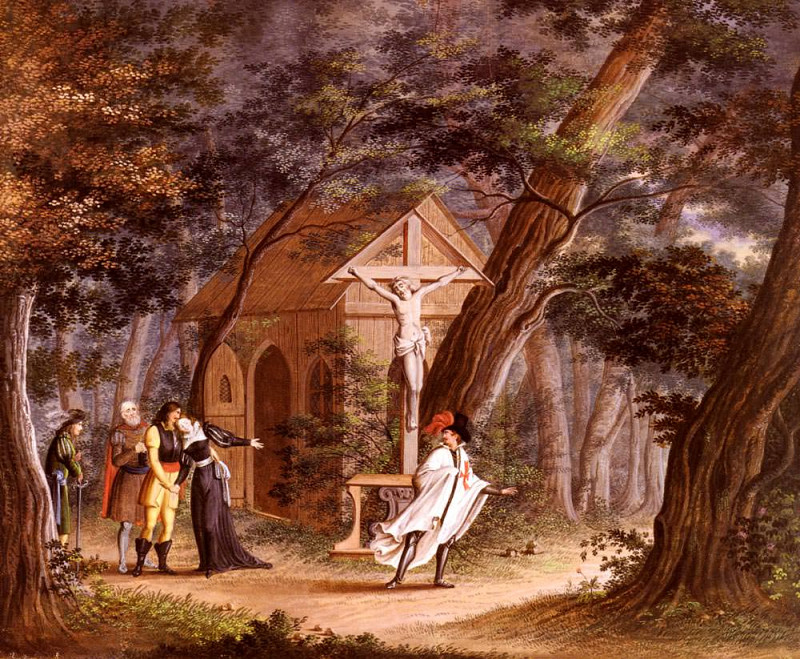 Knight Leaving His Beloved. Carl Philipp Fohr