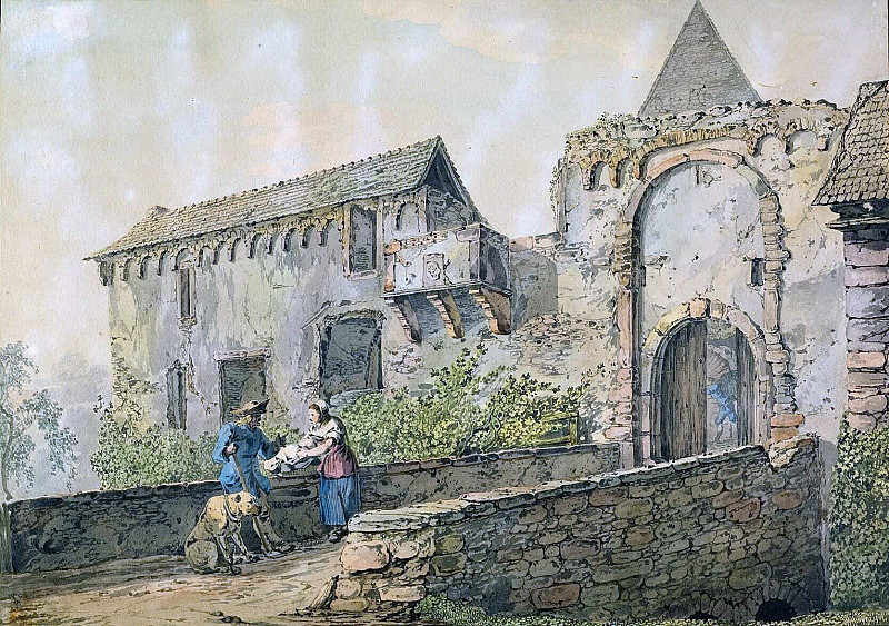 Ruin of the Tiefburg at Handschuhsheim. Carl Philipp Fohr