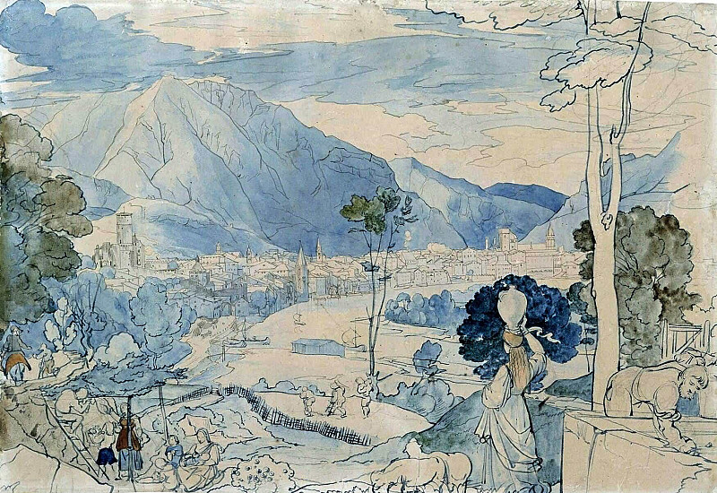 View of Trent. Carl Philipp Fohr