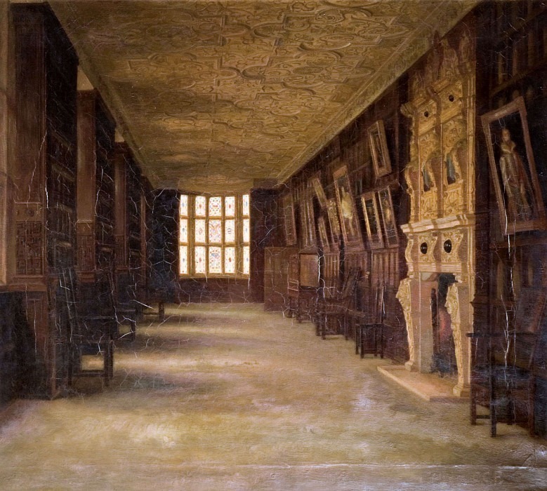 View Of The Long Gallery At Aston Hall. Cecilia C. Foster