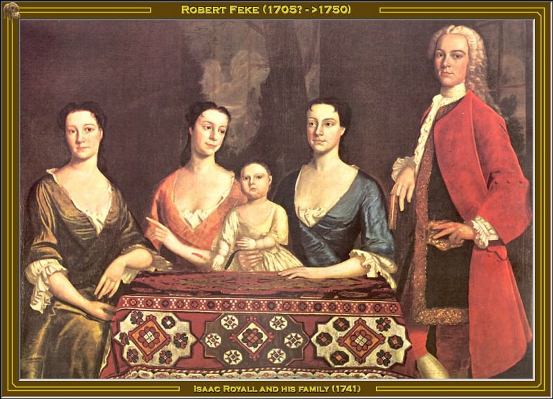 Robert Feke-Isaac Royall And His Family (1741) Po Amp 007. Robert Feke