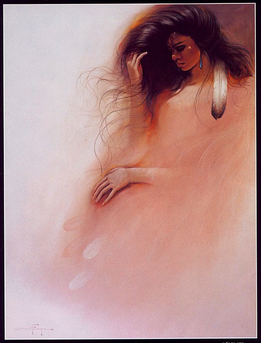 Девушка-навахо в розовом. Озз Франка