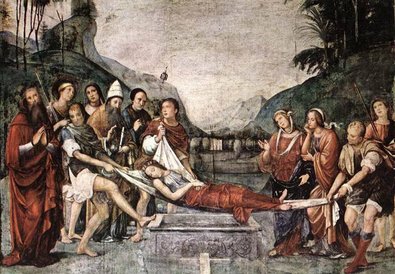 The Burial Of St Cecily. Francia (Francesco Raibolini)